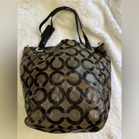 Opt Art Signature Coach Tote - Picture 5 of 13